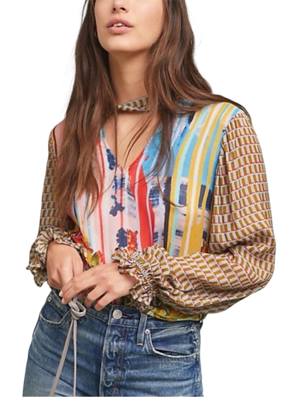 Conditions Apply for Anthropologie Retro Peasant Blouse Size XS